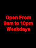 Open 9am - 10pm